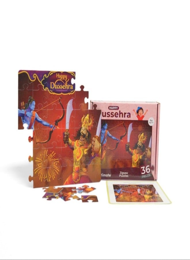 Mittimate Dussehra Festival Jigsaw Puzzle Game for Kids Age 4 to 6 Old I 36 Pieces Puzzle Toy I Birthday Gift for Children - Image 3